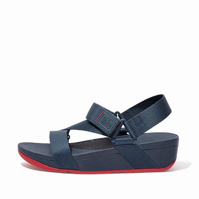 Fitflop Women's SURFA Woven-Logo Z-Strap Sandals - Navy, DZ1846905